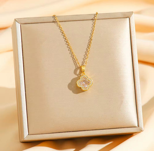 White clover necklace
